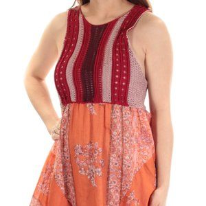 Free People Katies Crochet Top Fit Flare Mini Dres